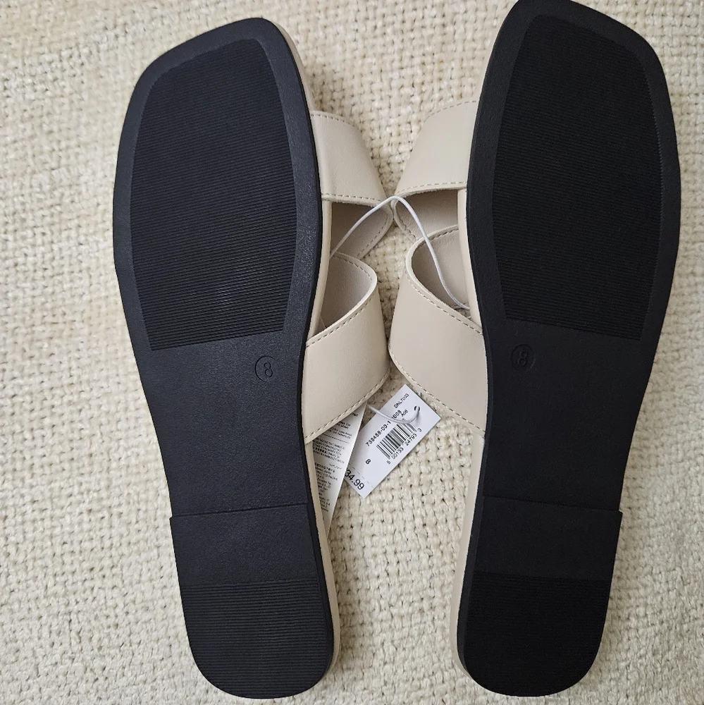 GAP  Women's Slide Sandals-Bone White - Picture 2 of 2